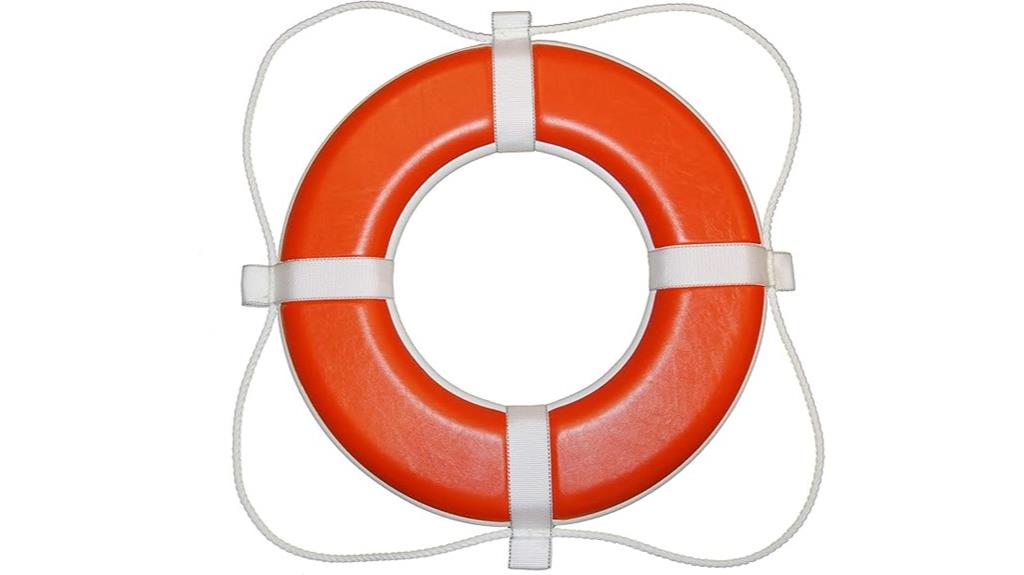 orange 24 inch life ring