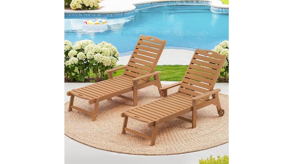 outdoor lounge chair set