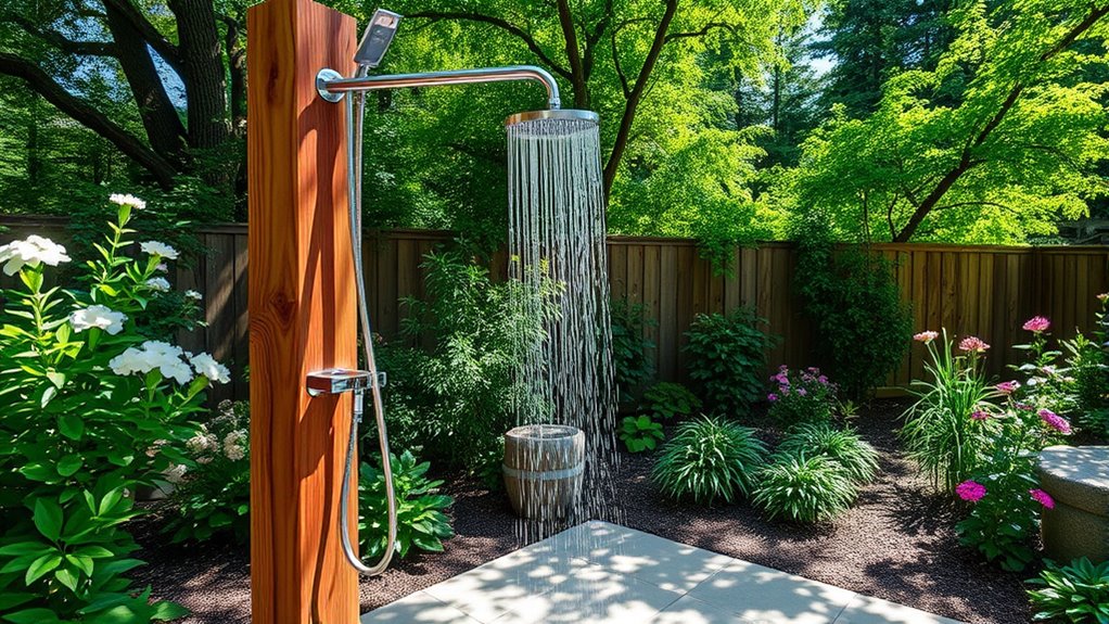 outdoor shower plumbing essentials