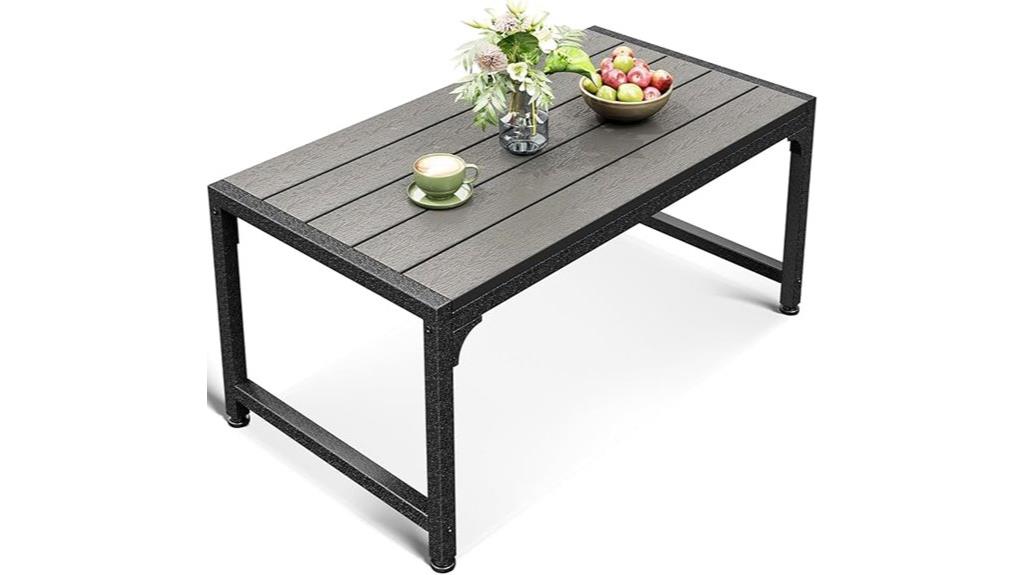 outdoor weather resistant coffee table