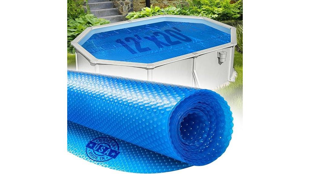 oval blue solar cover
