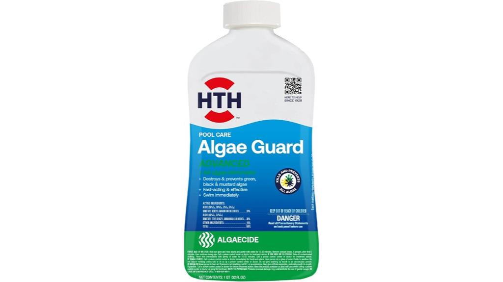 pool algae removal solution