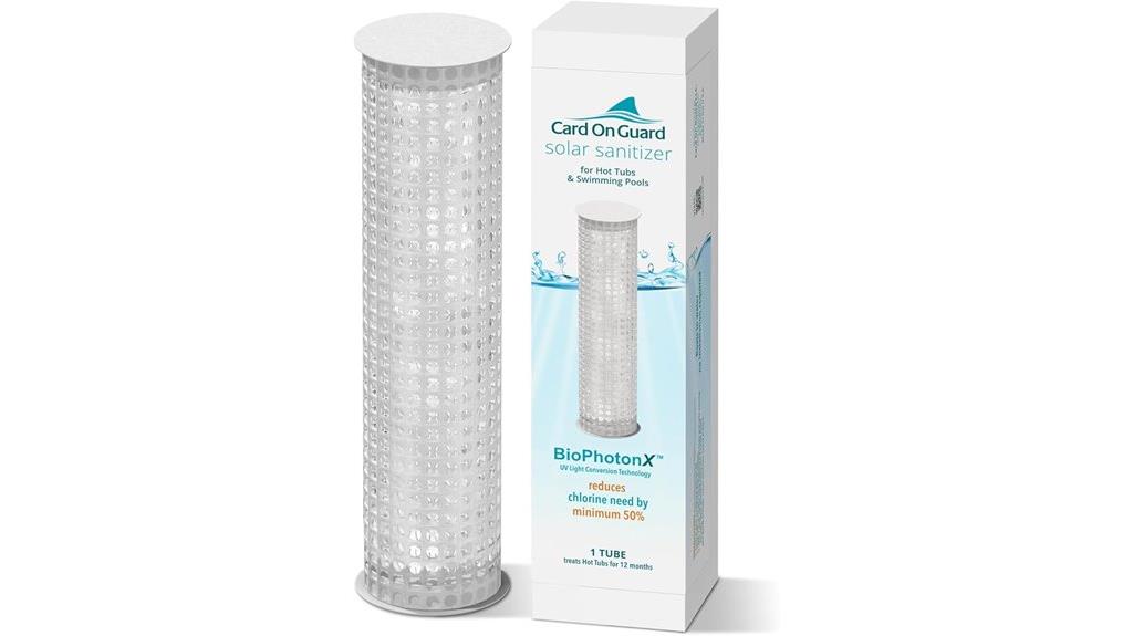 pool and hot tub solar sanitizer