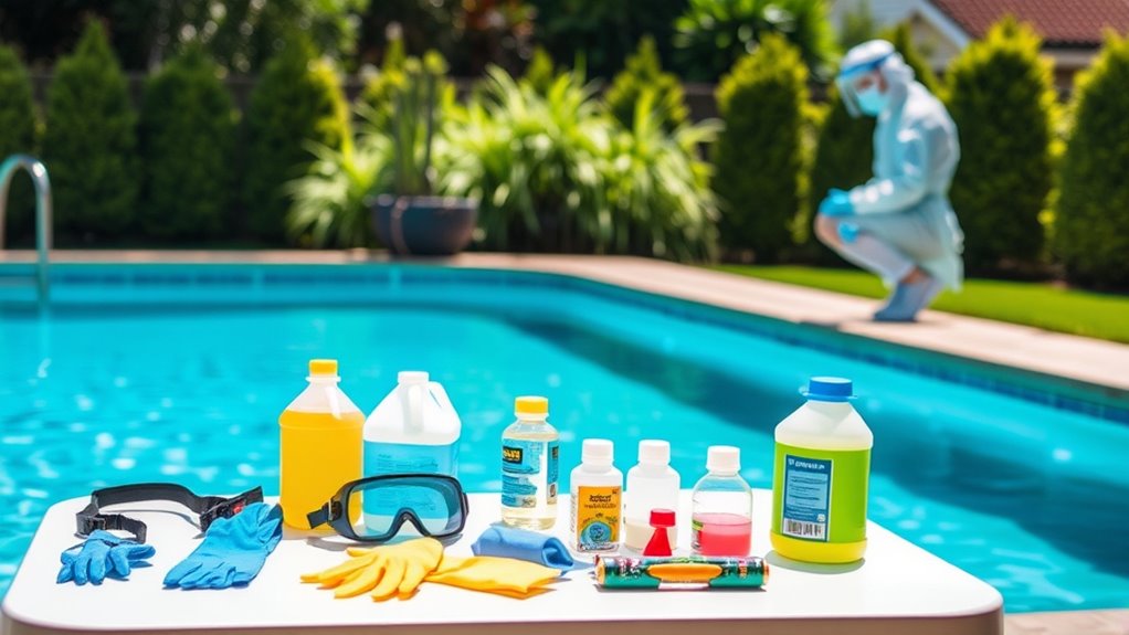 pool chemical testing and balancing
