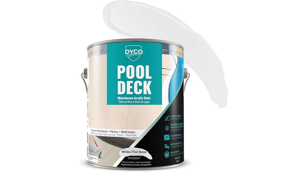 pool deck acrylic stain