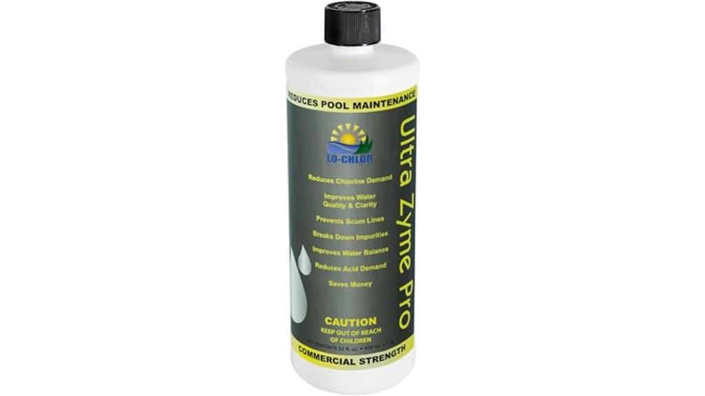 pool enzyme treatment bottle