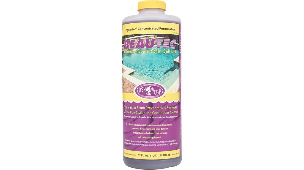 pool equipment cleaning solution