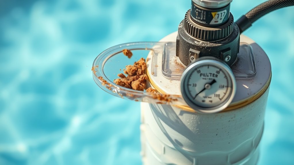 pool filter warning signs