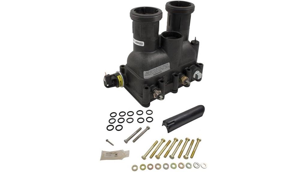 pool heater manifold replacement