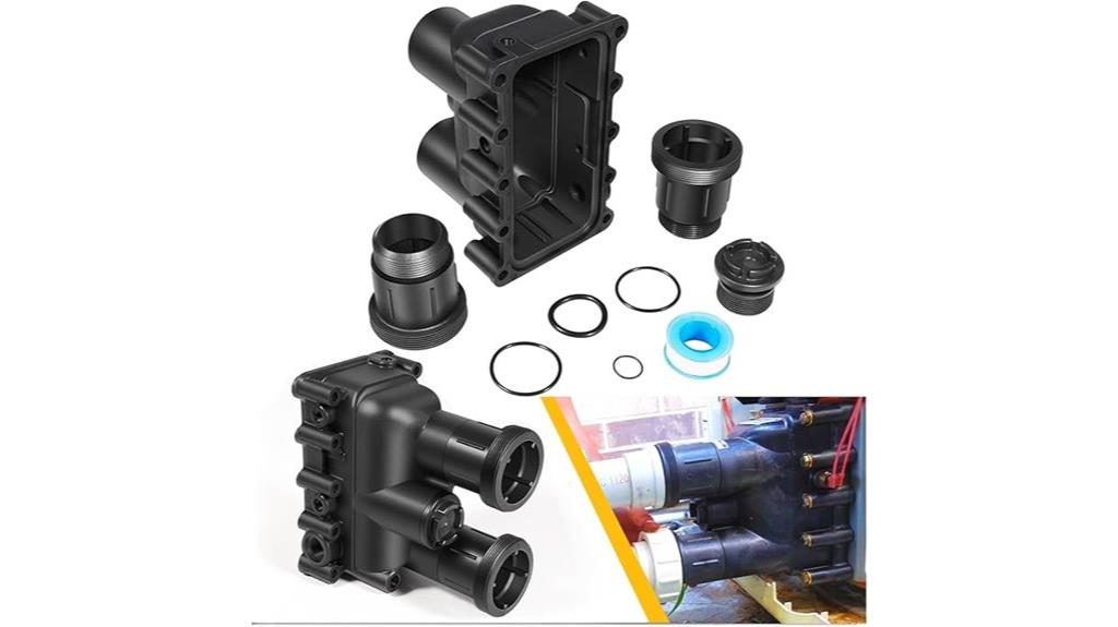 pool heater manifold replacement