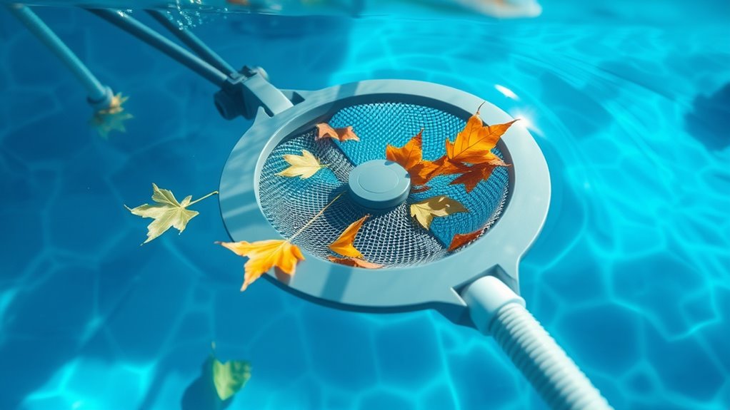 pool leaf skimmer traps