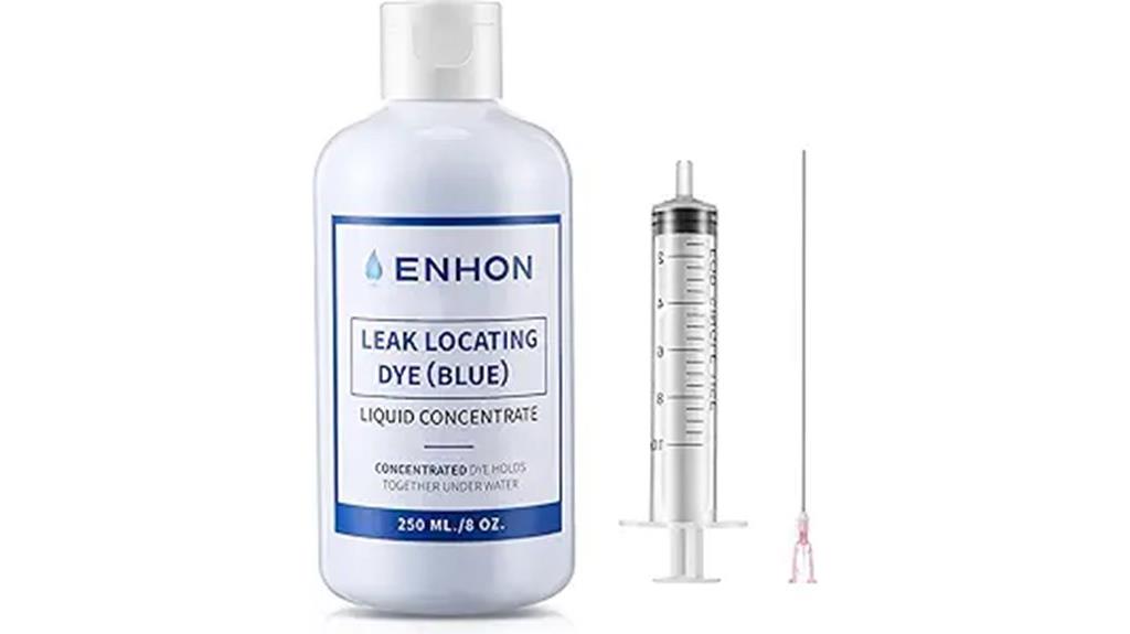 pool leak detection dye