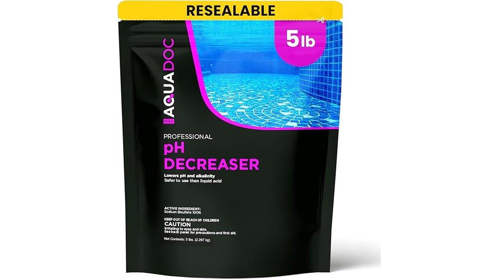 pool ph reducing chemical