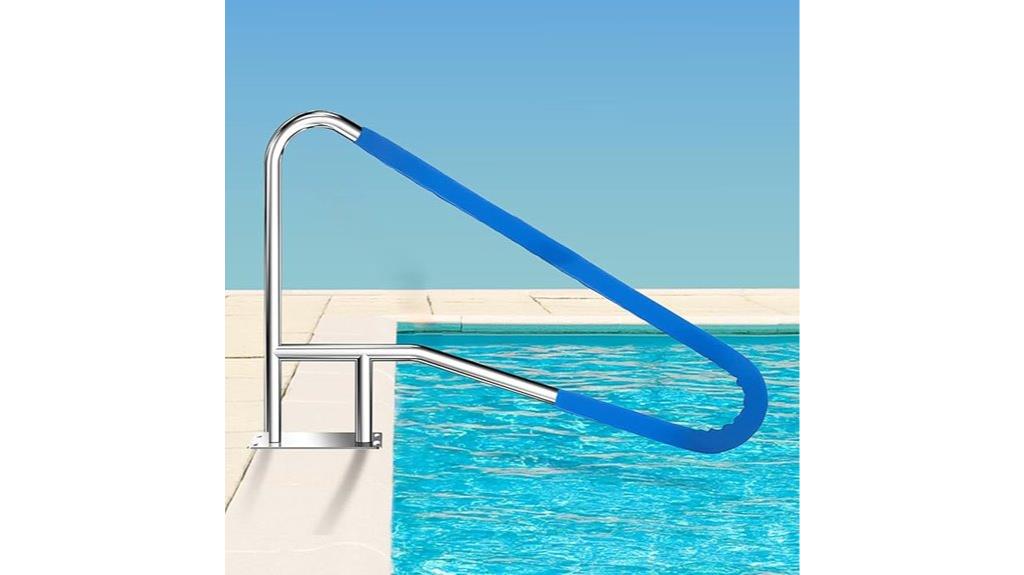 pool rail with accessories