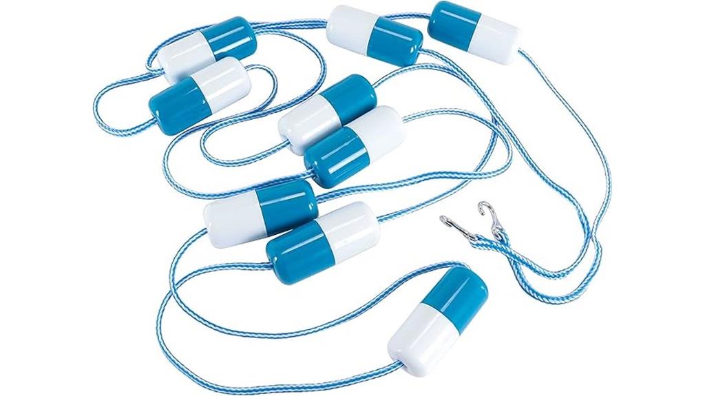 pool rope with floats