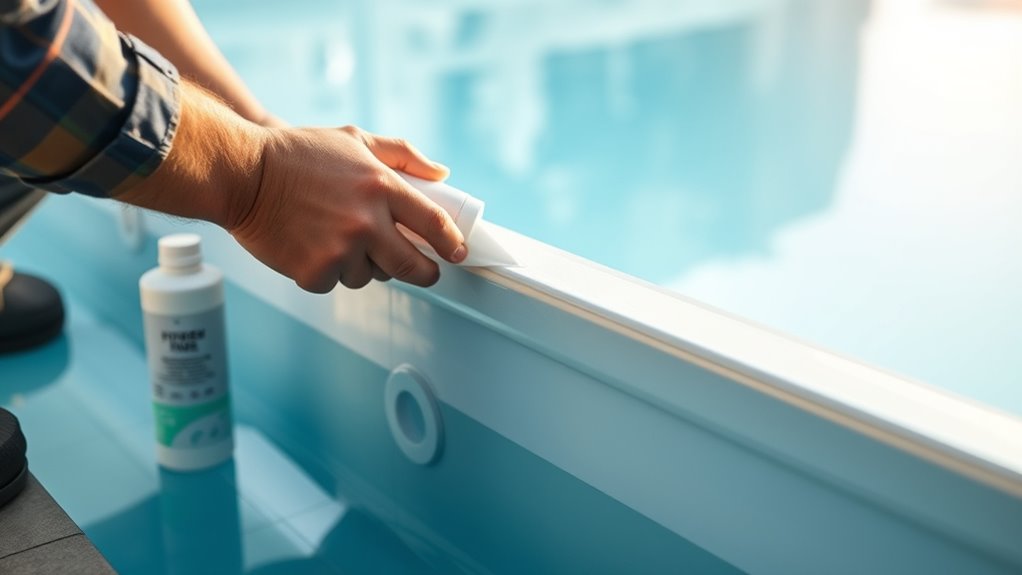 pool safe durable adhesive