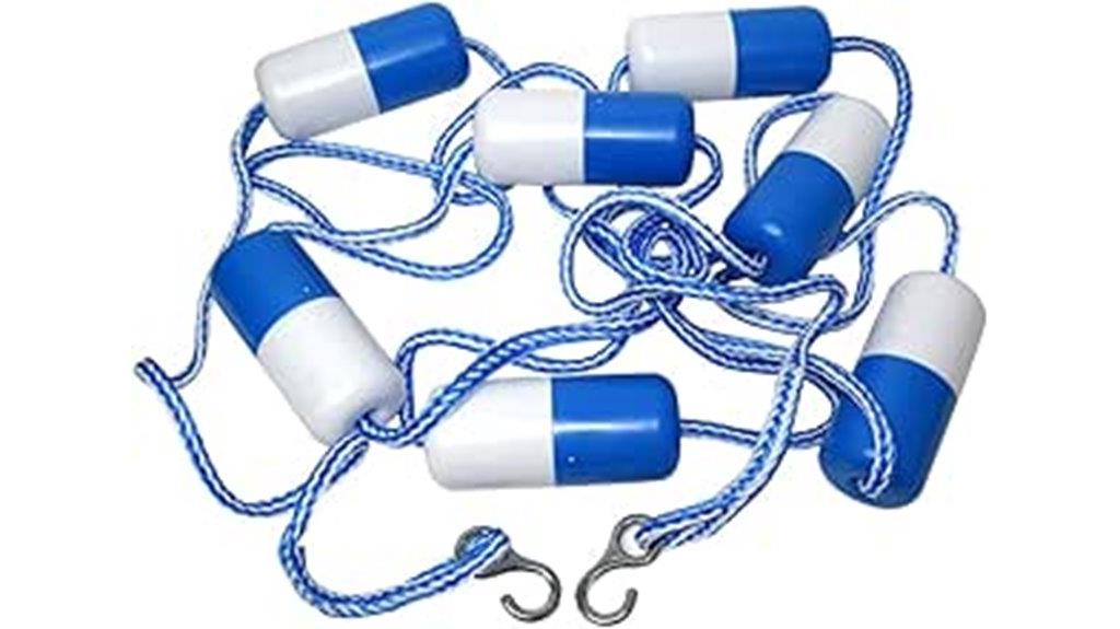 pool safety divider rope