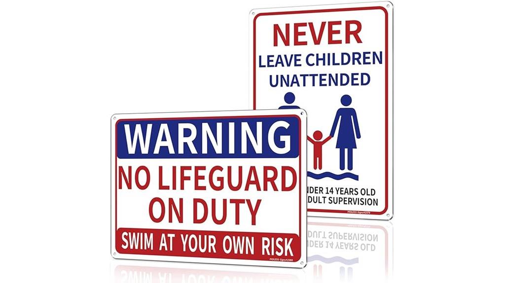 pool safety signs bundle
