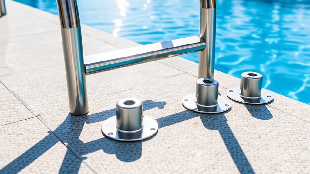 pool safety step anchors
