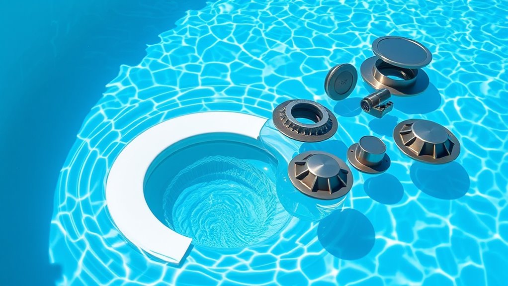 pool skimmer weir options