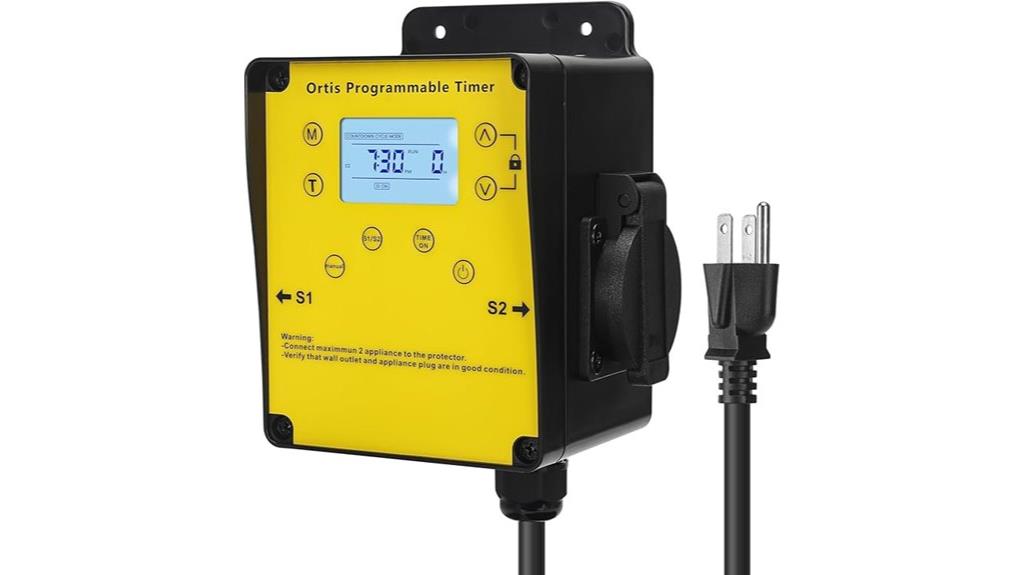 pool timer with lcd