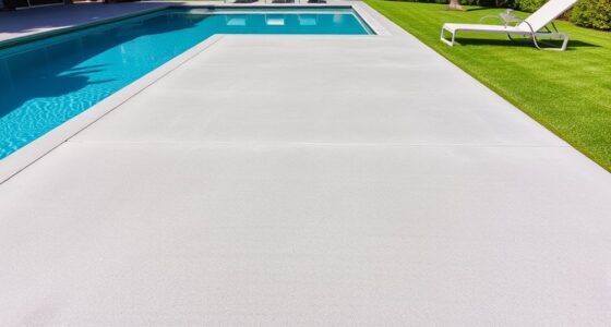 poolside concrete slab foundations