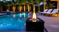poolside fire feature safety