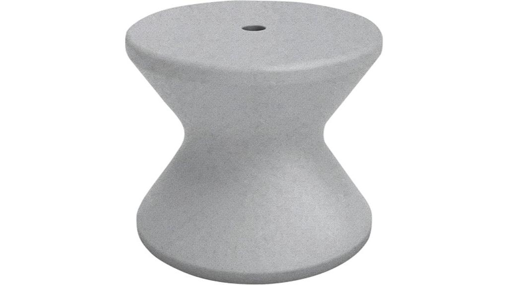 poolside granite gray table