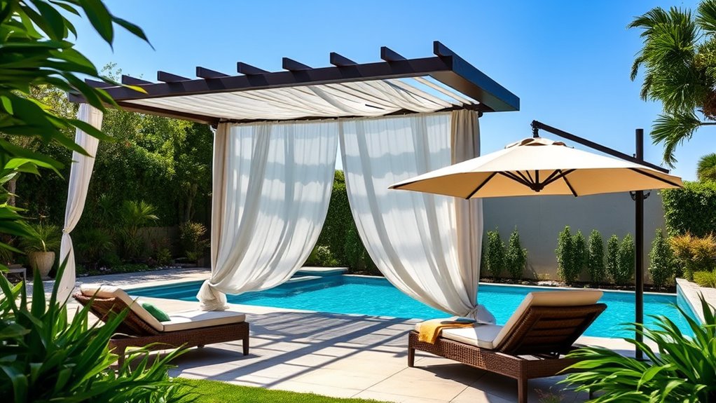 poolside shade options
