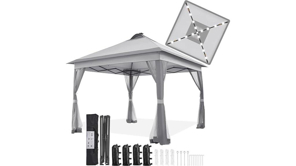 pop up gazebo with lights