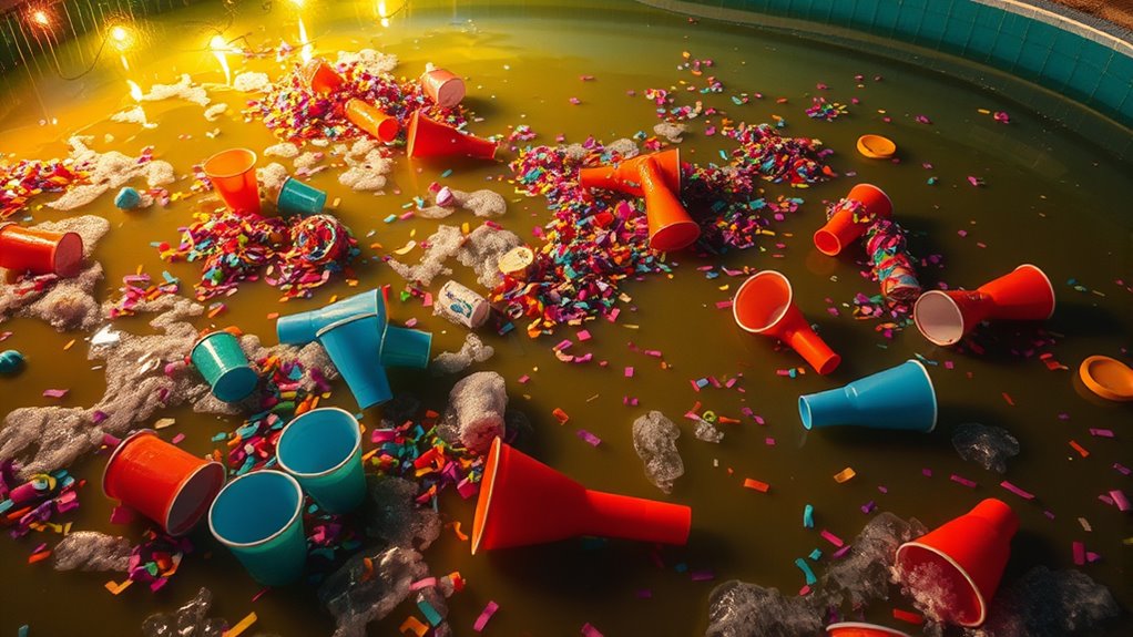 post party pool chemical imbalance