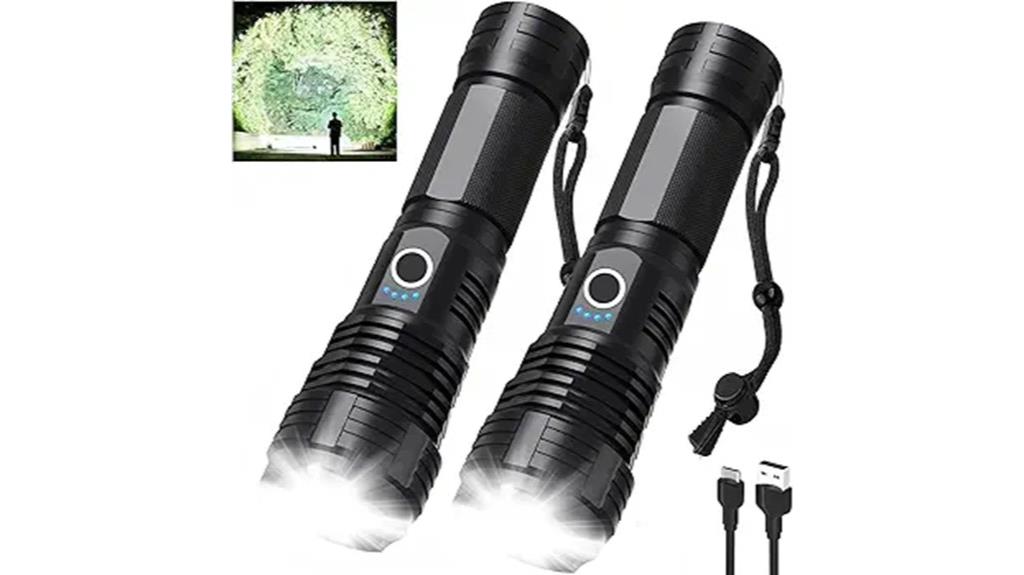 powerful rechargeable led flashlights