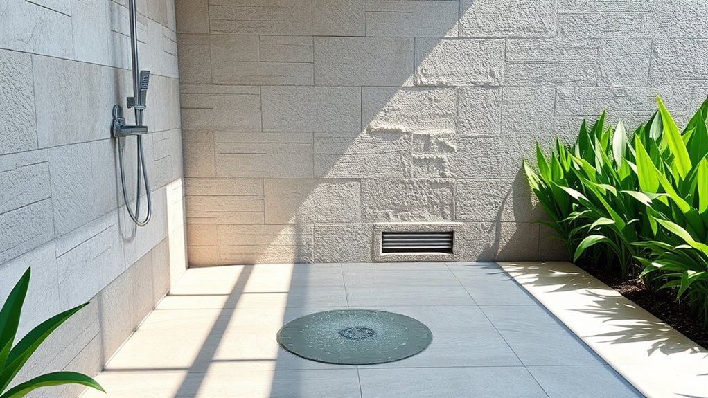proper drainage prevents water pooling