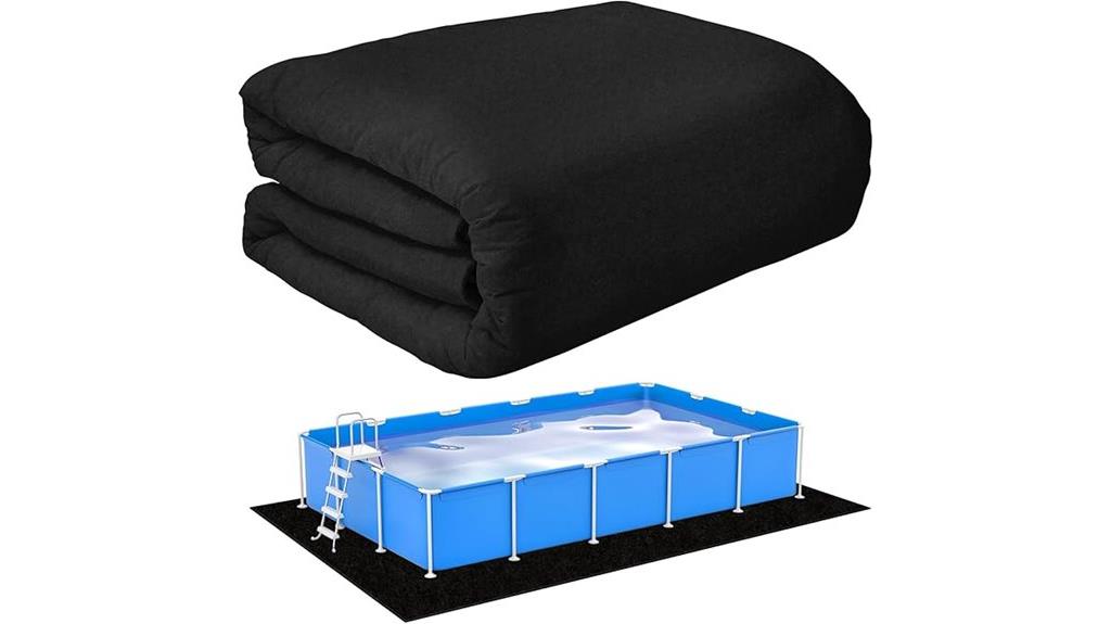 rectangular pool liner pad