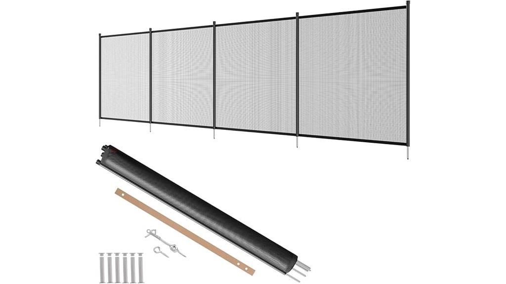 removable mesh pool fence