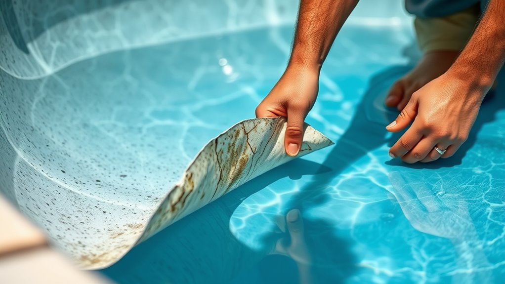 remove old liner pad