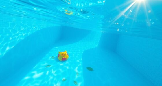 residential pool underwater photography