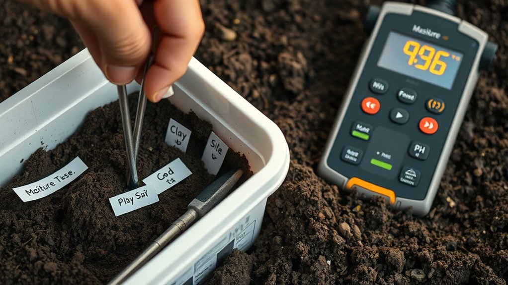 review soil test results