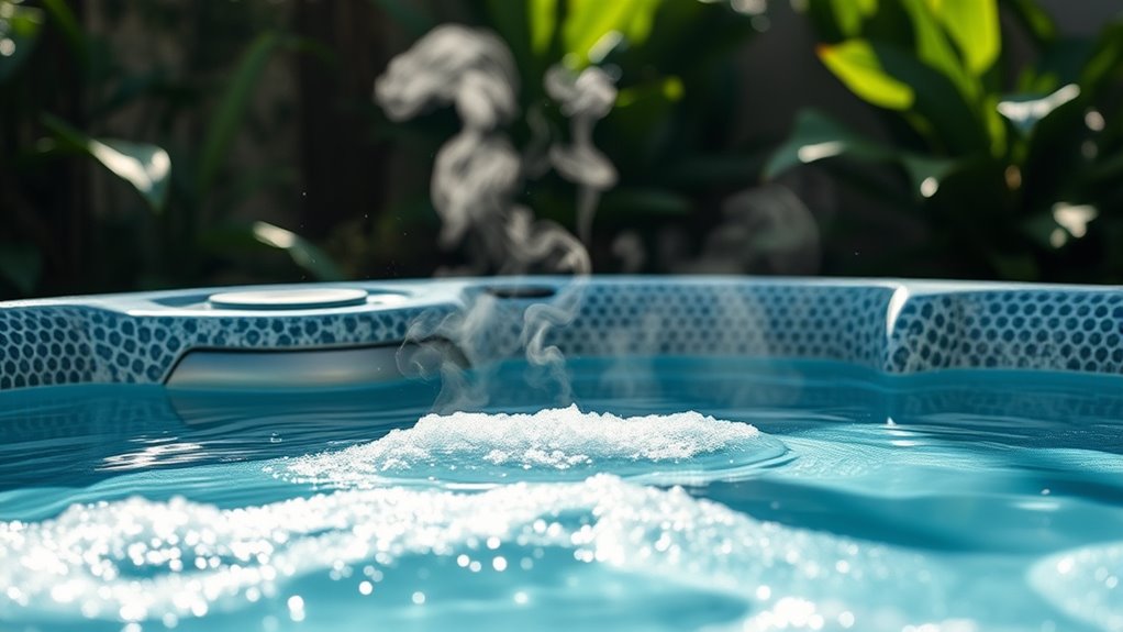 saltwater hot tub sanitation process