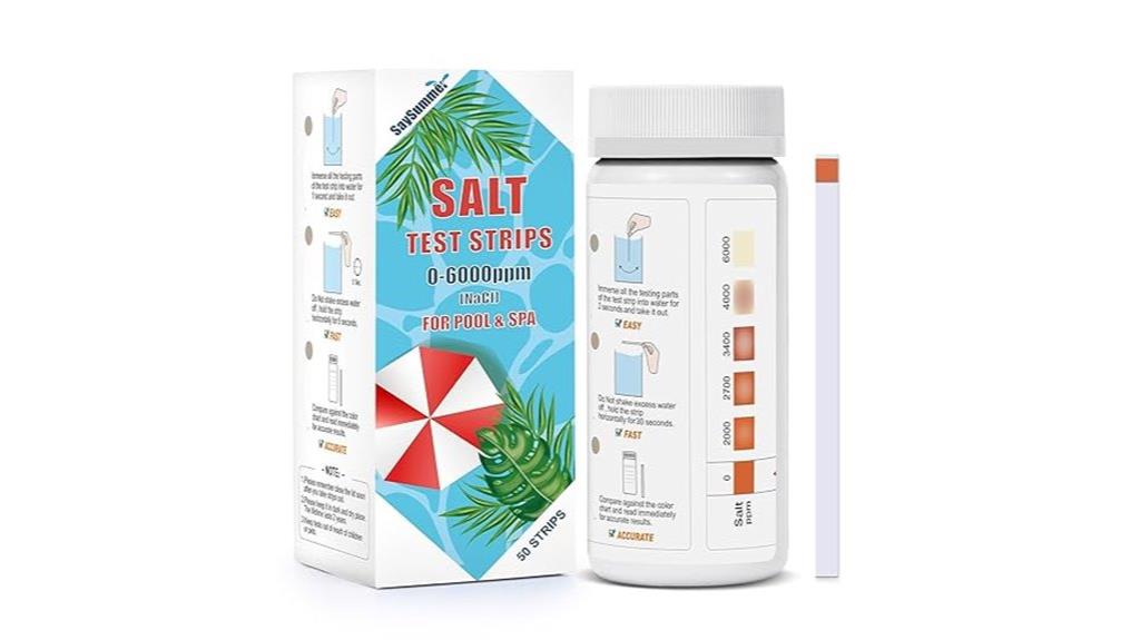 saltwater pool test strips