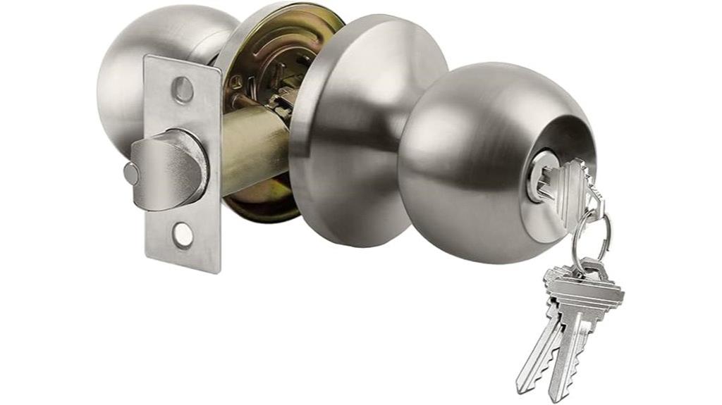 secure keyed door knob