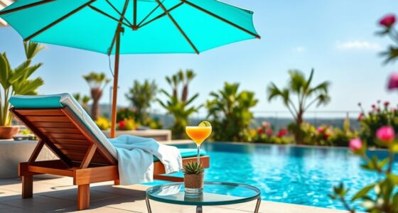 selecting comfortable poolside seating