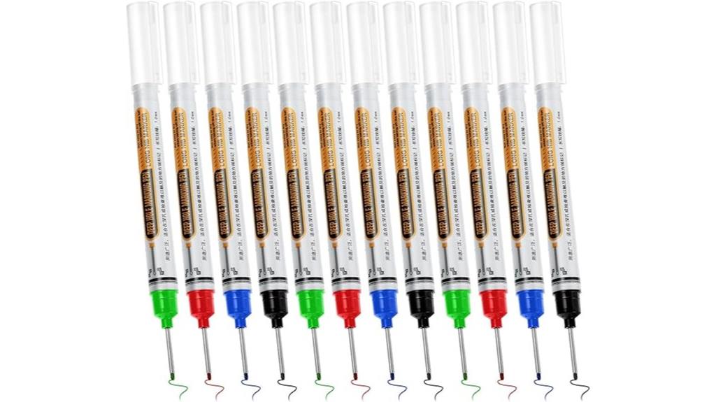 set of 12 long head markers