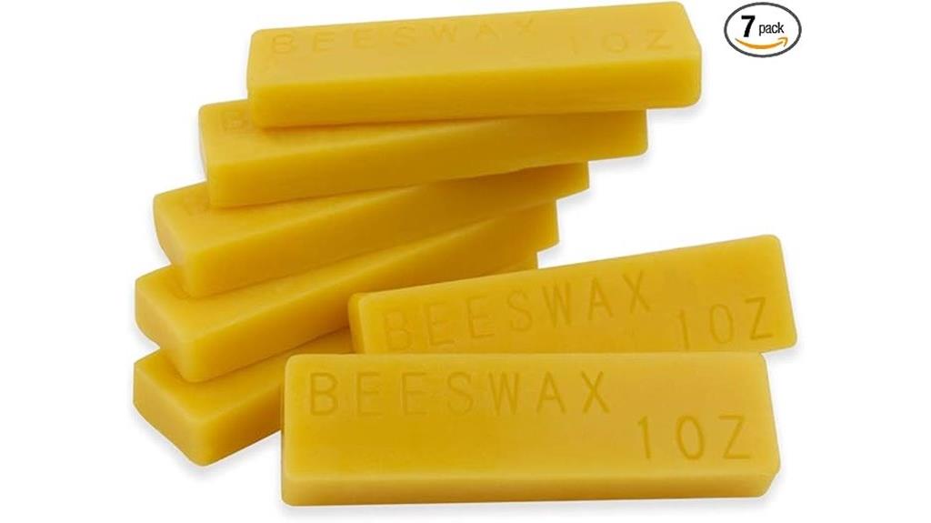 seven pack beeswax bars