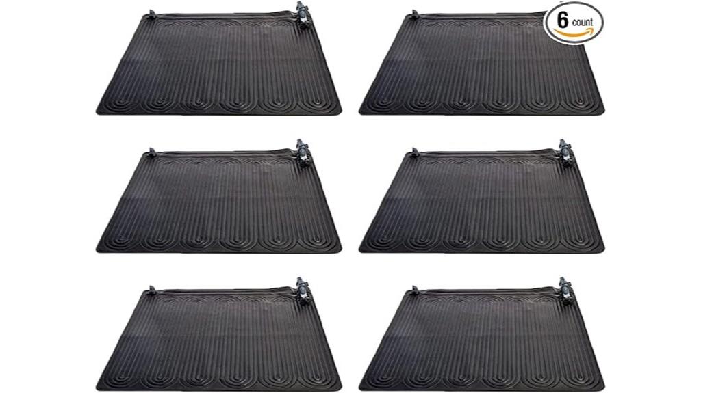 six pack solar pool heaters