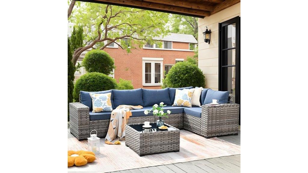 six piece patio set