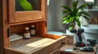 spa cabinet renovation project