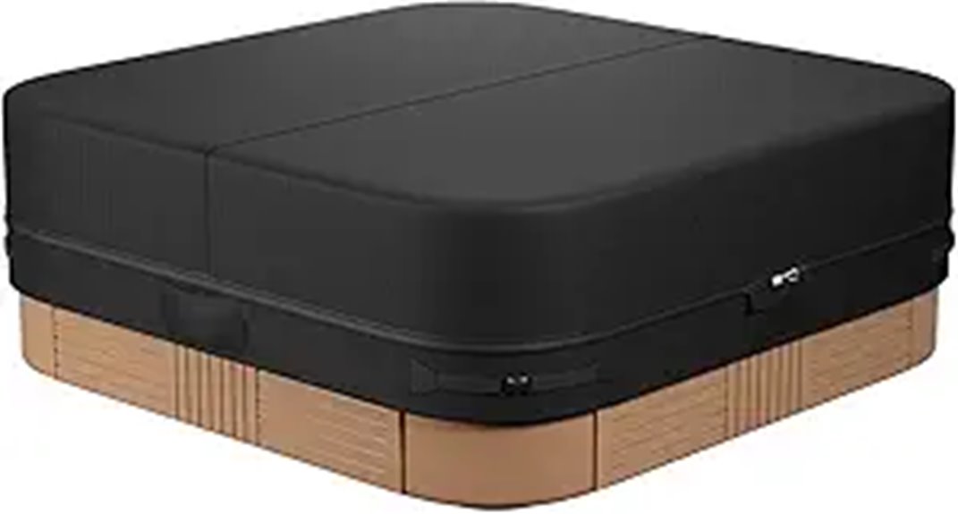 square waterproof hot tub cover