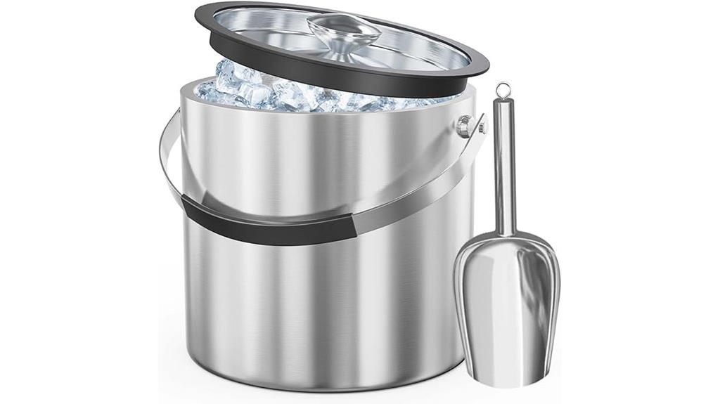 stainless steel ice bucket