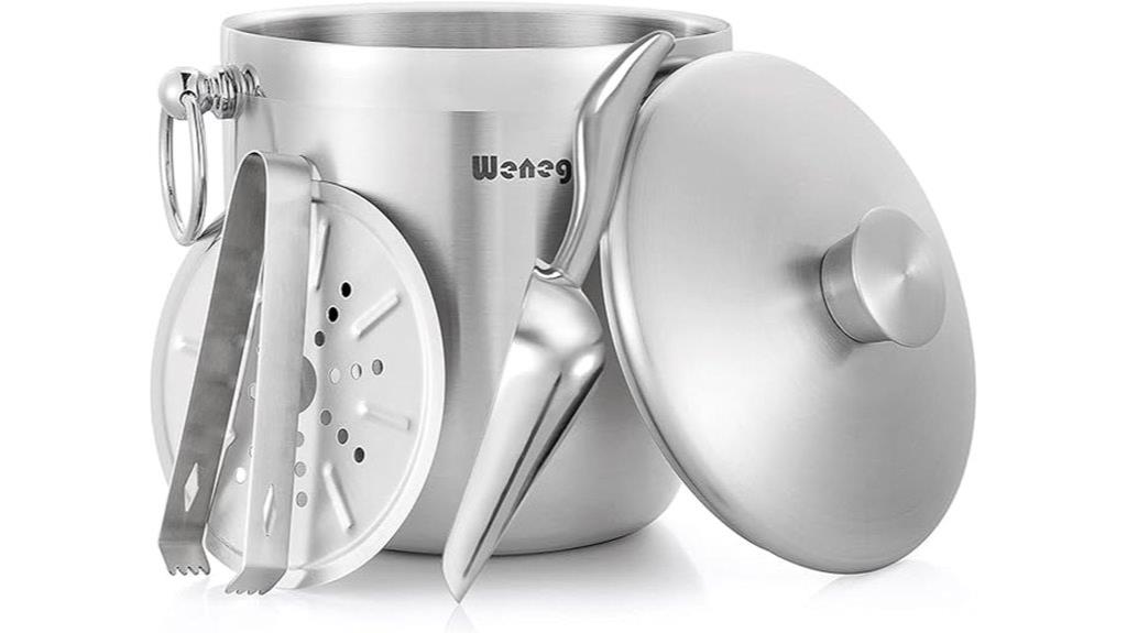 stainless steel ice bucket